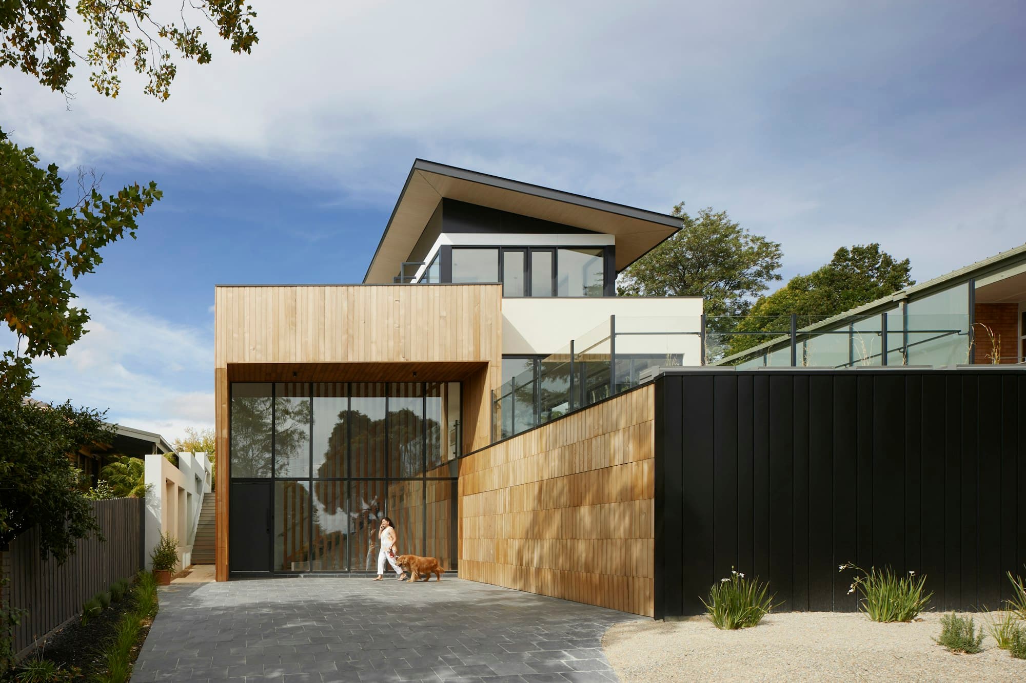 Residential project surrounded by trees